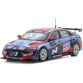 Hyundai Elantra N TCR #8 WTCR Deutschland 2021 Engstler Hyundai N Liqui Moly Racing Team hellblau / rot / Decor