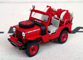 Jeep / Hotchkiss M201 1955-1966 "CCFI Feuerwehr rot / schwarz / Decor"