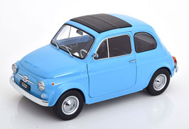 Fiat 500 F 1965-1972 mit Faltdach hellblau / schwarz