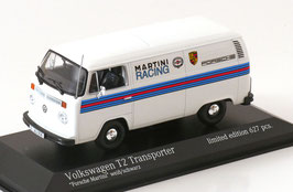 VW T2b Lieferwagen 1972-1979 "Porsche Martini Racing weiss / schwarz / Decor" 1:43 von Minichamps Limited Edition 627 Stück