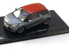 Citroën DS3 seit 2010 dunkelgrau met. / rot met. 1:43 von IXO