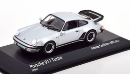 Porsche 911 / 930 Turbo 1976-1978 silber met. / schwarz