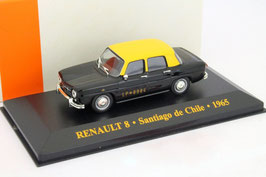 Renault 8 1962-1973 TAXI "Santiago de Chile 1965" schwarz / gelb