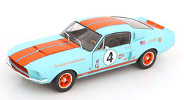 Ford Mustang Shelby GT500 1967 #4 Gulf Racing Tribute hellblau / orange / Decor