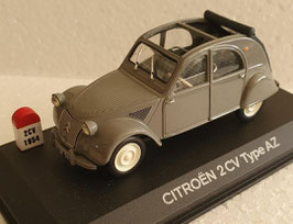 Citroën 2CV Type AZ Faltdach offen 1955-1957 grau / dunkelgrau
