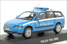 Volvo V50 2.0D 2006 Polizia blau / weiss