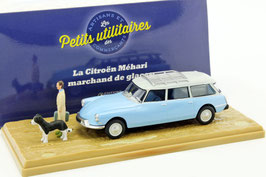 Citroën ID 19 Break 1958-1969 hellblau / weiss "Vétérinaire" / Diorama