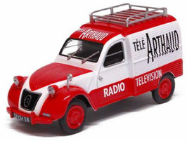 Citroën 2CV Camionette 1955-1960 "Télé Arthoud rot / weiss"