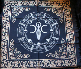 Altaarkleed  moon Goddess wheel of the year