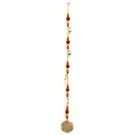 Brass Flower of Life Rudraksha string
