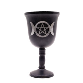 Iron ritual goblet Triple Moon