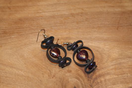 Handmade earrings "Heart of Glass". OOR026