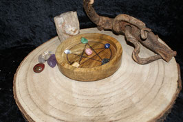 Mangowood Grystal grid Pentagram 15 cm