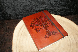 Notebook Levensboom plantaardig gelooid leer