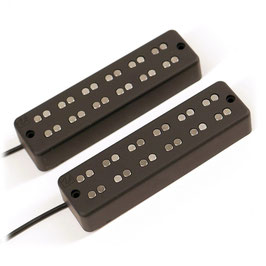 Nordstrand DC 6 Bass-Pickup, parallel Winding, Steg-Position 6-Saiter Humbucker, 17mm