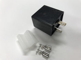 LED対応　ウインカーリレー　カプラー付き　ブラック