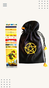 Tarot- arcanos mayores + bolsa para tarot