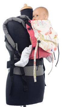 Huckepack Full Buckle Baby - pink Flamingos