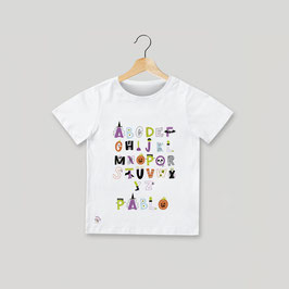 Camiseta abecedario