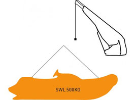 Jet Tender Lifting Sling for SWL 500 KG (Crane)