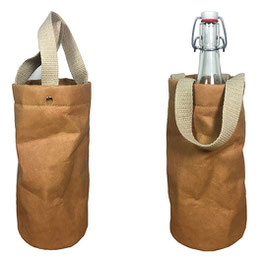 Wine Bag || Braun/Natur