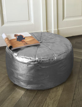 Pouf - Silber Metallic