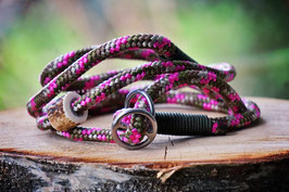 Moxonleine 8mm oliv mit pink