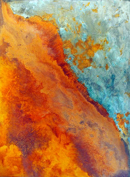Bewegung, Move, Eisen Bronze, Grösse 60X80 cm / Jan. 2014