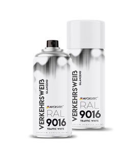 Microtec Premium Sprühlack - Farbe: verkehrsweiß, glänzend