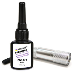 Turbotec 911 UV-Kleber Spezial für Risse und Sprünge mit UV-Lampe