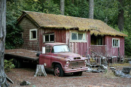 Haus mit Pickup - USA