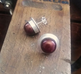 Dicke Perlenohrringe