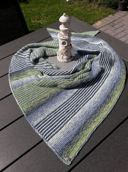Denim-Wiese: Strickset Leuchtturm-Tuch