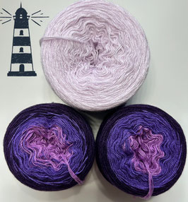 lila Laune (to go): Strickset Leuchtturm-Socken