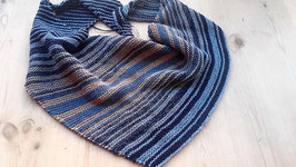 Natürlich blau: Strickset Leuchtturm-Tuch