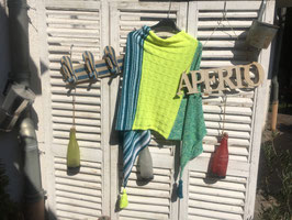 Beates Neon Poncho (to go): Strickset Leuchtturm-Poncho