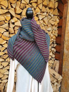 Khaki meets Vino: Strickset Leuchtturm-Tuch