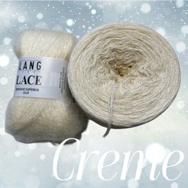 Mützenset Modal+Lace, Fb. creme + 94