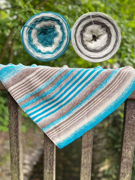 Bora Bora: Strickset Leuchtturm-Tuch