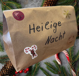 Heilige Nacht Weihnachtstüte 4. Advent: Strickset Leuchtturm-Tuch