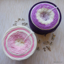 Fliederblüte" (to go): Strickset Leuchtturm-Tuch