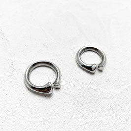 GAX24-001 / STAINLESS BONE RING(SILVER)