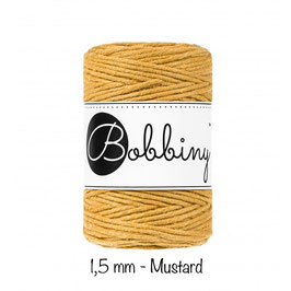 Bobbiny Mustard Makramee Kordel 1,5mm 100m
