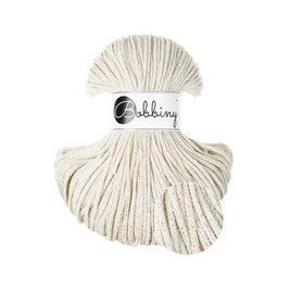 Bobbiny Shiny Natural Junior Flechtkordel 3mm 100m