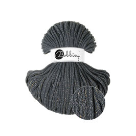 Bobbiny Shiny Charcoal Premium Flechtkordel 5mm