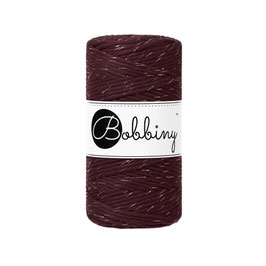 Bobbiny Golden Burgundy Makramee Kordel 3mm 100m