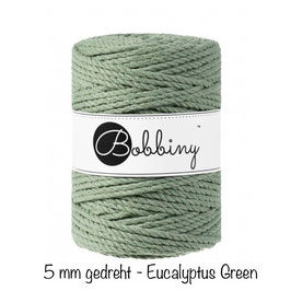 Bobbiny Eucalyptus Green 3PLY Makramee-Schnur gedreht 5mm 100m