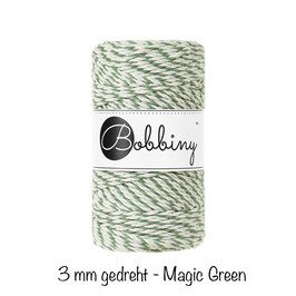 Bobbiny Magic Green 3PLY Makramee-Schnur gedreht 3mm 100m