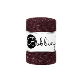 Bobbiny Golden Burgundy Makramee Kordel 1,5mm 100m