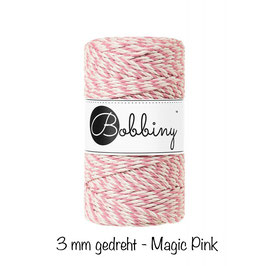 Bobbiny Magic Pink 3PLY Makramee-Schnur gedreht 3mm 100m